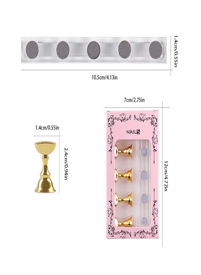 يوباي حامل أظافر EUBUY، حامل مغناطيسي لأطراف الأظافر، مثالي لطلاء الأظافر في المنزل أو الصالون، لعرضها بنفسك. - Image 2